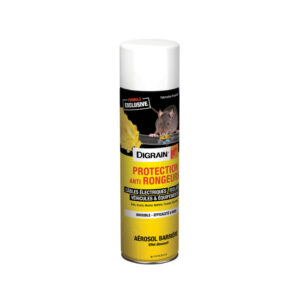 Aérosol DIGRAIN de protection anti rongeurs câbles 300 ml, spray répulsif pour gaines et faisceaux électriques