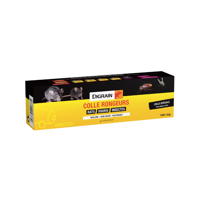 Plaque colle rongeur DIGRAIN, piège glue pour capturer rats et souris