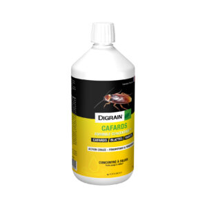Bidon de 1 L d'insecticide cafard concentré DIGRAIN à diluer pour pulvérisation anti-blattes en intérieur